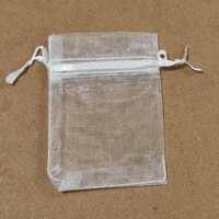 White Organza Jewellery Bags [25 pcs]